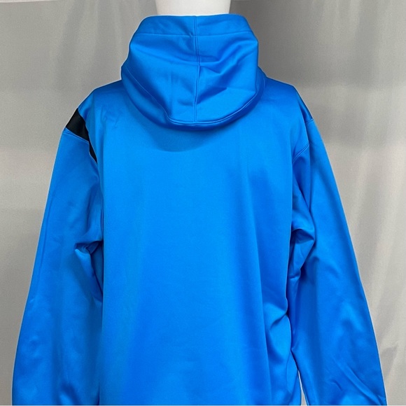 New Large Nike Blue Loose Fit Blue Black Hoodie Sweatshirt - Picture 4 of 6